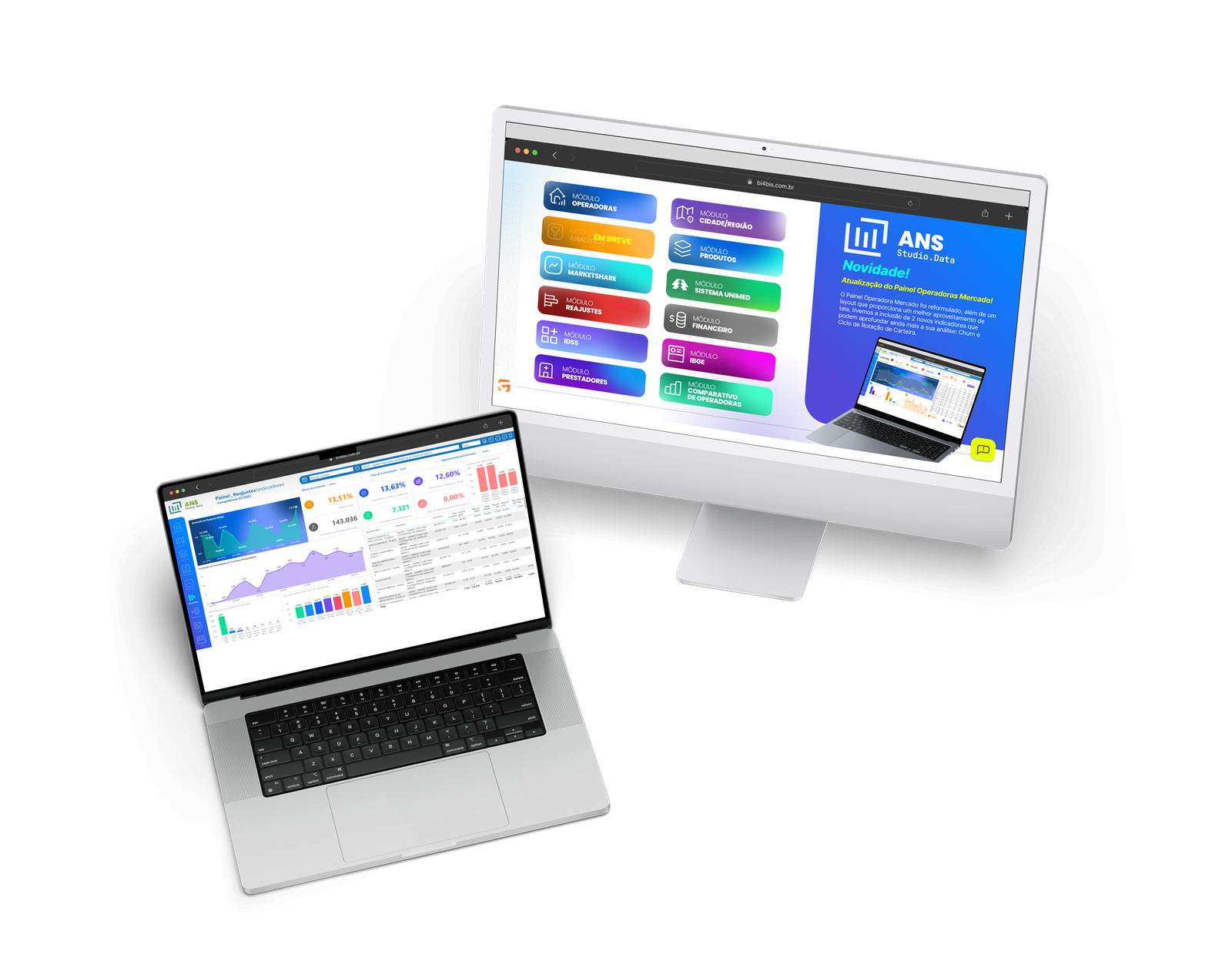 Mockup dos computadores